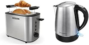 slomart KitchenBoss komplet: toster s podešavanjem, nastavkom & kuhalo za vodu 1.7L