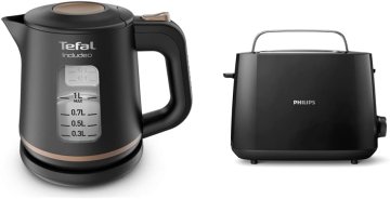 Tefal Tefal KI5338 Includeo kuhalo za vodu, 1L, crna/bakar, protuklizna ručka, prikaz razine vode, 360 baza