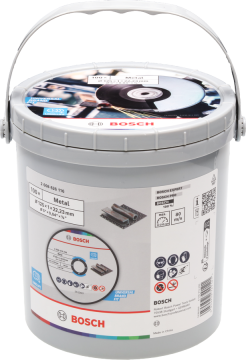 Bosch Standardna ploča za rezanje metala 125 mm x 1,0 mm x 22 mm, kanta od 100 komada