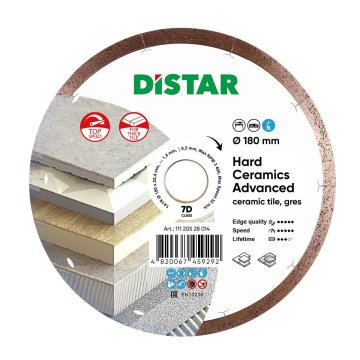 DISTAR DISTRAR Tvrda keramika Napredni dijamantni disk 180 x 1,4 x 8,5 x 25,4