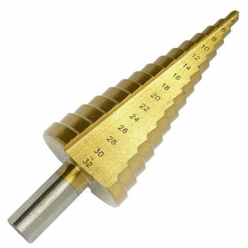 Silver Srebrno HSS titansko stepenasto konusno svrdlo za metal, preciznost 4-32 mm