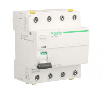 Schneider 4P 80A 0.3A diferencijalni prekidač tip AC iID A9Z14480