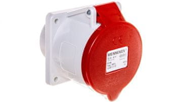 BH Ravna utičnica za ploču 5P 32A 400V crvena IP44 3451 MEN3451