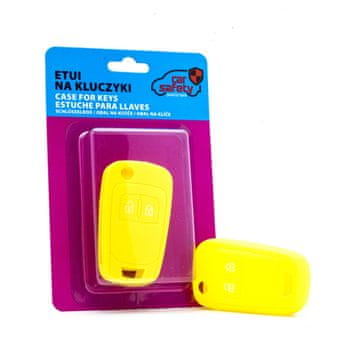 CARSAFETY Silikonska futrola za ključ ŽUTA za Opel Chevrolet