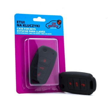 CARSAFETY Silikonska futrola za ključ CRNA za Škodu VW