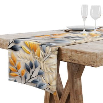 STOLNJAK MAT GLATKI 40x200 LISTOVI NARANČE 002