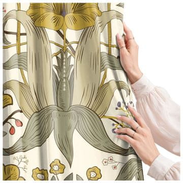 Zavjesa za dnevni boravak, kuhinju, spavaću sobu, žablja traka, zavjese, gotovo cvijeće, 160 cm