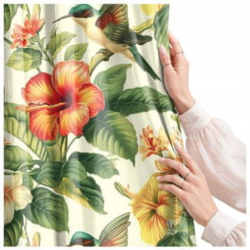 Zavjesa za dnevni boravak, kuhinju, spavaću sobu, žablja traka, gotove zavjese 140x230 cm