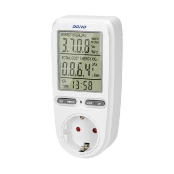 Orno Vatmetar, kalkulator energije s LCD zaslonom OR-WAT-435(GS) schuko