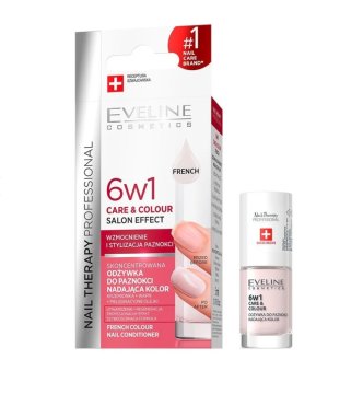 Eveline Cosmetics Eveline Nail Therapy 6u1 French - regenerator za jačanje noktiju 5 ml