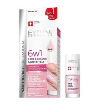 Eveline Cosmetics Eveline Nail Therapy 6u1 Care&Color regenerator za nokte Pink 5 ml