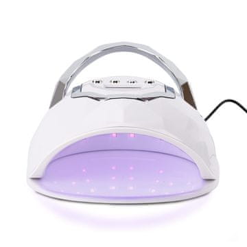 UV/LED lampa za nokte 218W za hibridne lakove, gelove i akrilne gelove, bijela KM-1