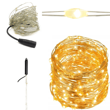 33 Žičane lampice za anđeosku kosu 300 LED toplih svjetala TG38879-2