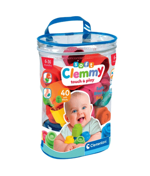 Clementoni Clemmy Šareni set vrećica od 40 mekih blokova 17878