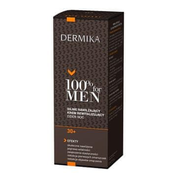 Dermika 100% ZA MUŠKARCE Intenzivno hidratantna revitalizirajuća dnevna/noćna krema 30+ 50 ml