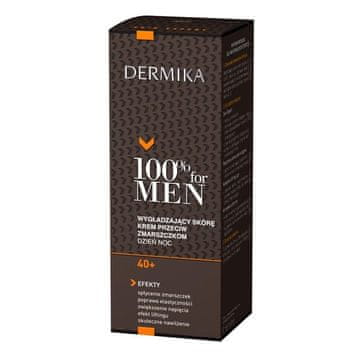 Dermika 100% ZA MEN Dnevna/noćna krema protiv bora za zaglađivanje kože 40+ 50 ml