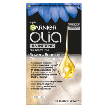 Garnier Olia Hi-Shine Toner za kosu Flower+Bonding - 10.1 Platinasto plava 174 ml