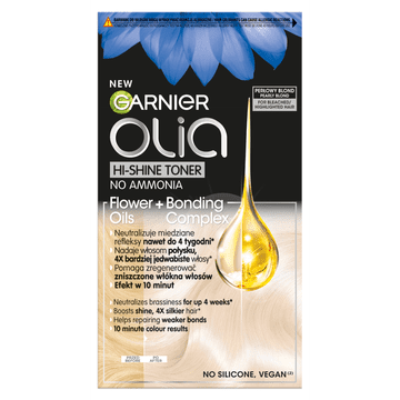 Garnier Olia Hi-Shine Toner za kosu Flower+Bonding - 10.2 biserno plava 174 ml