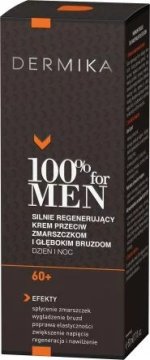 Dermika 100% ZA MUŠKARCE Snažno regenerirajuća krema protiv bora i dubokih brazdi dan/noć 60+ 50ml