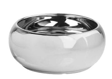 Polnix Doniczka ceramiczna misa srebrna lustrzana 19 cm