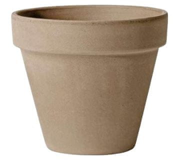 Polnix Doniczka ceramiczna VULCANO szara 15 cm