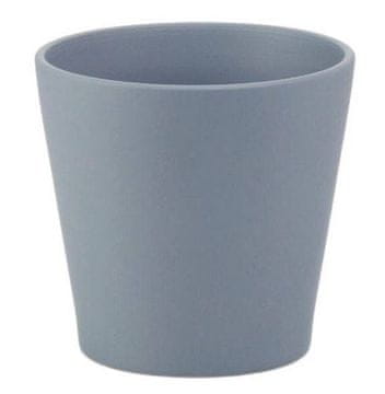Polnix Doniczka osłonka ceramiczna Klasyczna matowa szara 15 cm