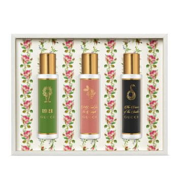 Gucci Alkemičarski vrt set 1921 parfemska voda u spreju 15 ml + Pjesma za nimfu parfemska voda u spreju 15 ml + Glas zmije parfemska voda u spreju 15 ml