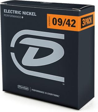 Dunlop PAKIRANJA Electric Light žice namotane niklom 9-42 3PDEN0942