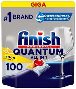 RECKITT FINISH Quantum All-in-1 kapsule 100 limun