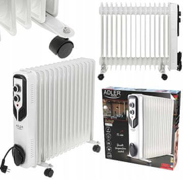 Adler Uljni hladnjak (15 rebara) 2500W AD 7819