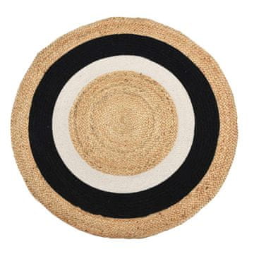 Okrugli juteni boho tepih 90 cm