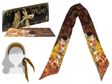 Carmani BANDELISA ZAKŁADKA DO KSIĄŻKI GUSTAV KLIMT POCAŁUNEK OPASKA PREZENT BOX