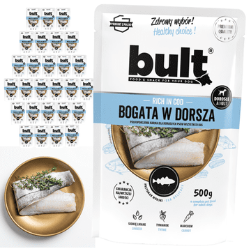 BULT mokra hrana za pse Vrećica s bakalarom 30x500g