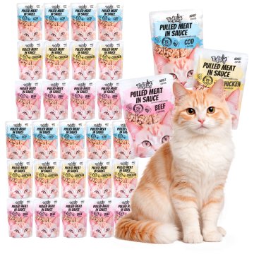 Tuff Stuff mokra hrana za mačke Mix of Flavors vrećica 30x100g Usitnjeni komadići