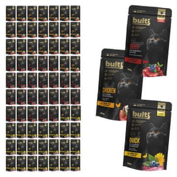 B.U. Superfood mokra hrana za mačke Mix of Flavors vrećica 80x100g