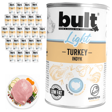 BULT LIGHT mokra hrana za pse, konzerva s puretinom 24 x 400 g