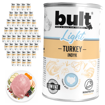 BULT LIGHT mokra hrana za pse Konzerva s puretinom 48x400g Lako probavljiva