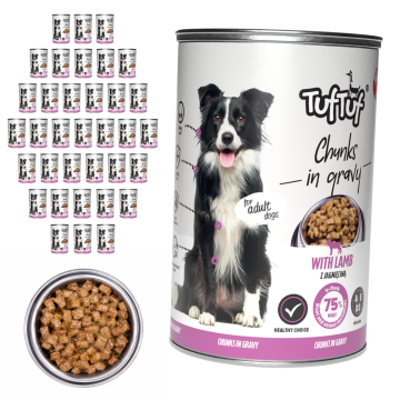 Tuff Stuff mokra hrana za pse Janjetina konzerva 36x415g Komadići u umaku