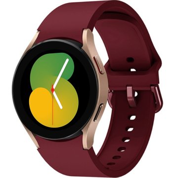 GS Silikonski remen za Samsung Galaxy Watch 4/5/6/7 40/42/43/44/45/46/47 mm, bordo