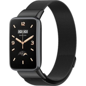 GS Milanski remen za Xiaomi Mi Band 7 Pro, crni