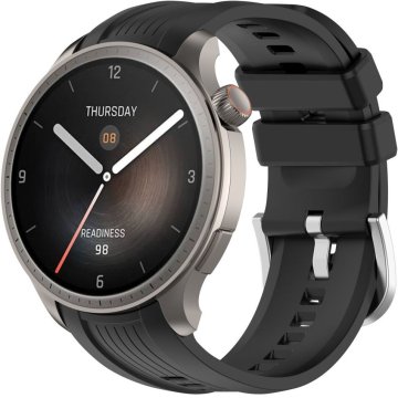 GS Silikonski remen za Huami Amazfit Balance, crni