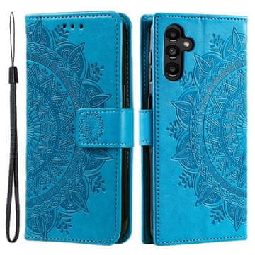 GS Preklopna maskica za Samsung Galaxy A55 5G, Mandala, plava