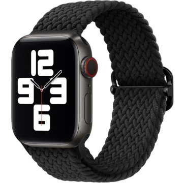 GS Najlonski remen za Apple Watch 1/2/3/4/5/6/7/8/9/10/11/SE 38/40/41/42 mm, crni