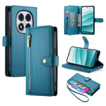 GS Preklopna futrola za Xiaomi Redmi Note 15 Pro Plus 5G / Poco M8 Pro 5G, novčanik s patentnim zatvaračem, plava