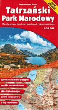 GAUSS Tatrzański Park Narodowy. Zakopane, Kościelisko / Tatry Polskie. Mapa turystyczna / Plan miasta. Wyd. 2023 / 2024.