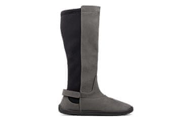 Ahinsa shoes Ženske bosonoge kozačky šedý nubuck 35