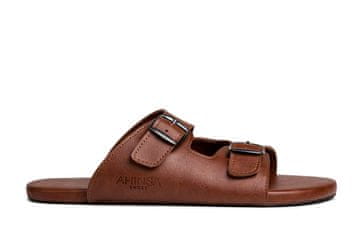 Ahinsa shoes Pánské nazouvací sandály Comfort Brown 45