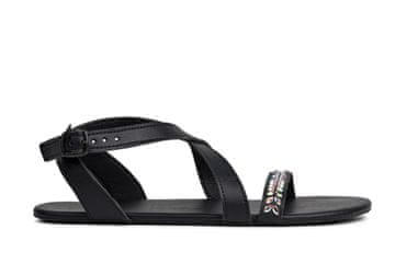 Ahinsa shoes Ženske bose sandale Hava Preciosa crne 43