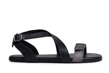 Ahinsa shoes Ženske sandale Comfort Hava Sparkle crne 41