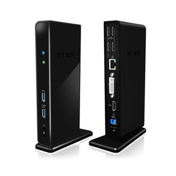 RaidSonic | ICY BOX | IB-DK2241AC Višenamjenska priključna stanica | USB-A priključna stanica | Jamstvo 12 mjeseci
